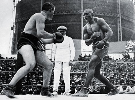 Foto de pelea de box del siglo XX